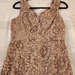 Eliza J Tulip Hem Blush Dress